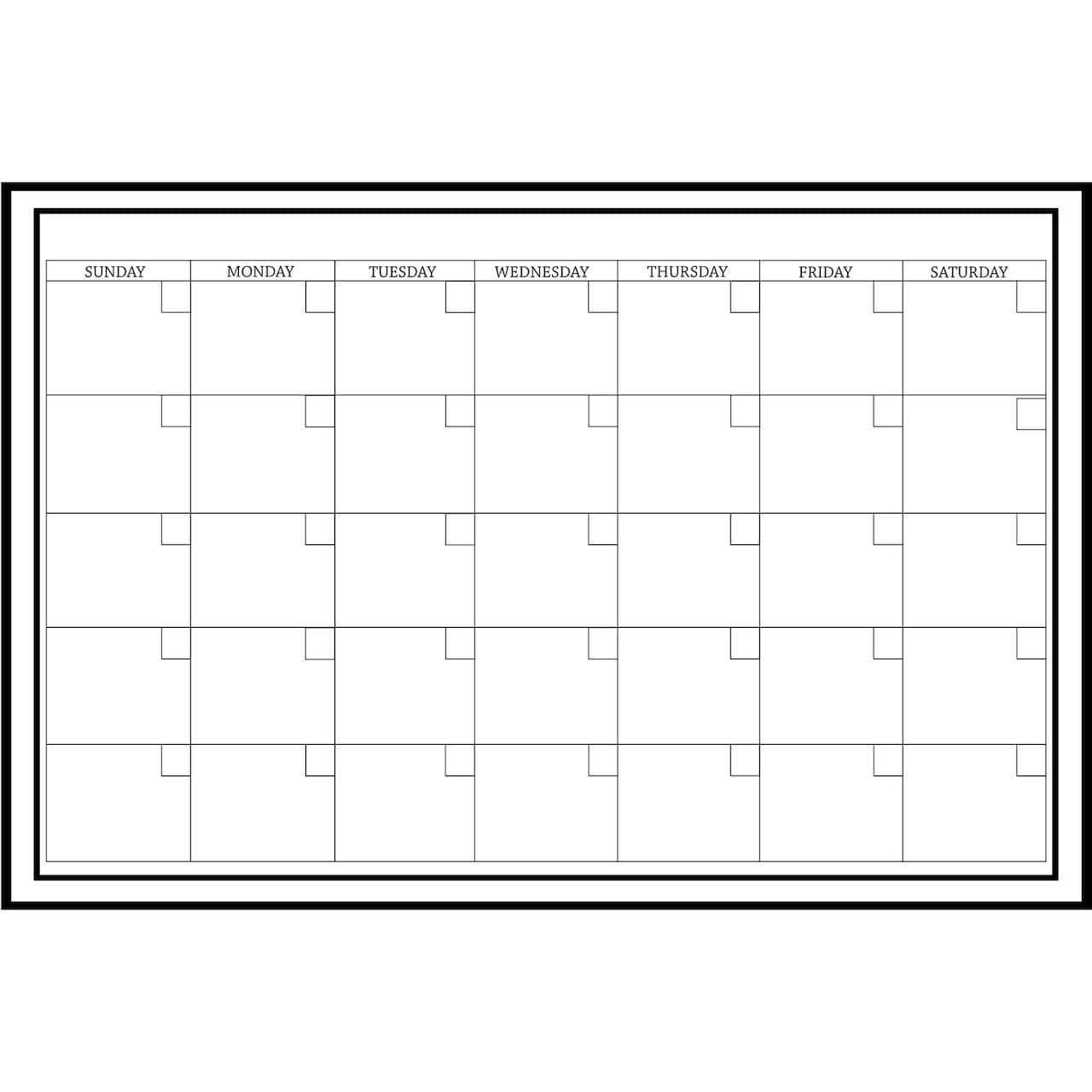 Wallpops White Monthly Dry Erase Calendar Decal